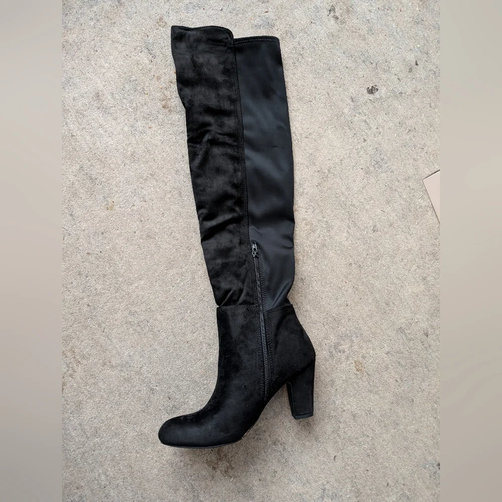 Chinese Laundry Black Over the Knee Boots Size 7.5